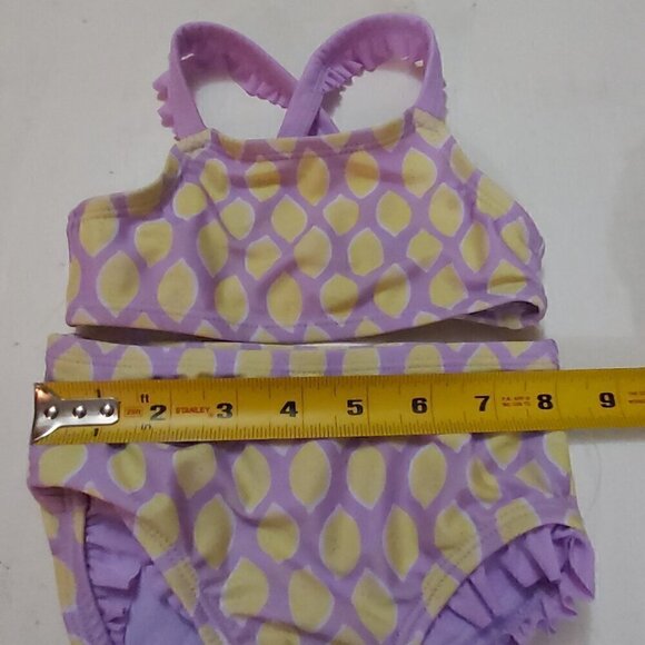 Cat & Jack 12M Cross Back Purple 2-Piece Bikini: Fun & Stylish For Your Baby - Picture 7 of 9